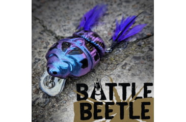 Image of Lunkerhunt Battle Beetle Bait, Cobalt, 2.25in &amp; 5/8 oz, BEET02