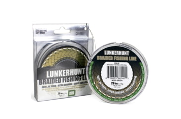 Image of Lunkerhunt Braided Fishing Line, Moss Green, 150 yds &amp; 20 lbs, PBL02