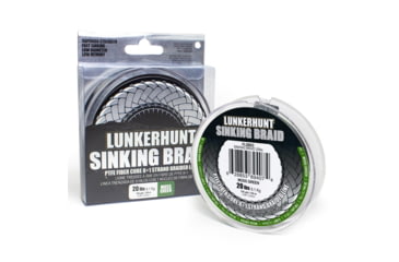 Image of Lunkerhunt Sinking Braid Line, Moss Green, 150 yds &amp; 20 lbs, FLSB03