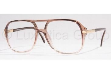 Image of Luxottica Eyeglass Frames LU3514U A081-5220 - Brown On Transparent 