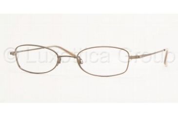 Image of Luxottica Eyeglasses Frames LU6537, Luxottica LU6537 Eyeglasses Styles 49 mm Lens Diameter / Golden Java Frame w/Non-Rx Lenses