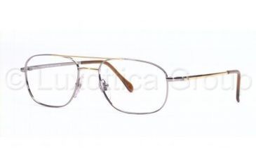 Image of Luxottica LU 1339T Eyeglasses Styles - Silver-Gold Frame w/Non-Rx 55 mm Diameter Lenses, 010G-5518