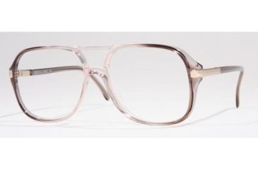 Image of Luxottica LU 3514U Eyeglasses Styles Brown On Transparent Frame w/Non-Rx 52 mm Lenses, K109-5220, Luxottica LU 3514U Eyeglasses Styles Brown On Transparent Frame w/Non-Rx 52 mm Lenses