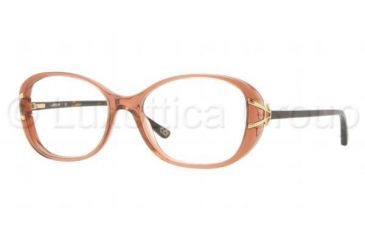 Image of Luxottica LU4339 Eyeglass Frames C528-5316 - Translucent Brown Frame, Demo Lens Lenses