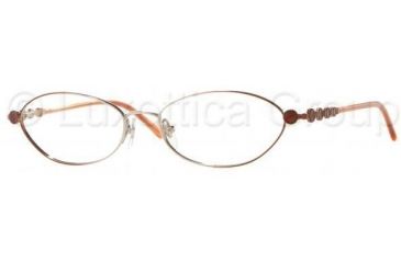 Image of Luxottica Titanium LC1404T Eyeglasses Styles Palladium Gradient Orange Frame w/Non-Rx 51 mm Diameter Lenses, 4089-5116