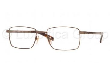 Image of Luxottica Titanium LC 1407T Eyeglasses Styles - Dark Brown Frame w/Non-Rx 52 mm Diameter Lenses, 4060-5218