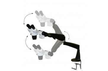 Image of LW Scientific DM 10x/20x Magnification on Pnuematic Arm, CREAM DMM-S12N-PA77