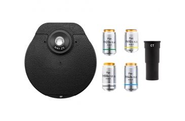 Image of LW Scientific i4 Microscope Infinity Turret Phase Kit 10X, 20X, 40X, 100X, Brightfield, Darkfield, I4P-PHST-20BF