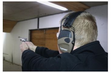 Image of Lyman Electronic Hearing Protection, Flat Dark Earth, 3011