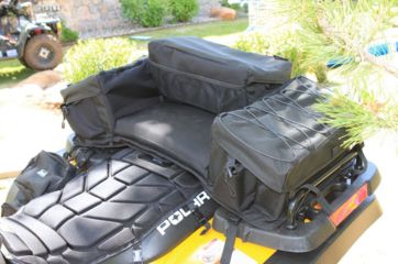 Image of Coleman Mad Dog ATV Comfort Ride Seat Protector, 3 Quick Release Buckles, Black 2000012623