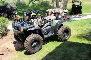 Image of Coleman Mad Dog ATV Tank Top Saddle Bag,  Two Zippered Compartments, Polyester, RealTree APG Camo 2000012642