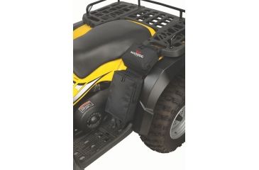 Image of Coleman Mad Dog Heavy Duty ATV Fender Bag, Dual Compartment, Black, Main Pocket - 7.5x3x11.5 in, Upper Pocket - 7.5x3x 2000012627