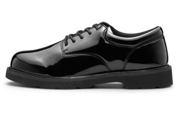 Image of Maelstrom Gloss Duty Oxford Mens Shoe, Wide, 8.5, Black, 220-8.5W