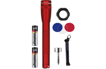 Image of Maglite Mini Pro 2 Aa-cell Led Flashlight Combo Pack, Red - SP2P03C