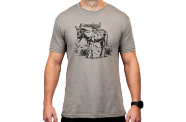 Image of Magpul Industries Burro CVC Graphic T-Shirts - Men's, Stone Gray Heather Cotton/Polyester Short Sleeve, 3XL, MAG1528-041-3XL