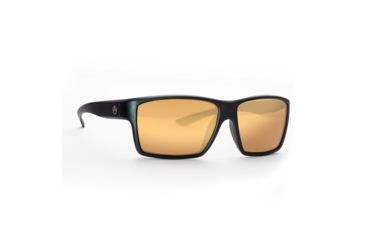 Image of Magpul Industries Explorer Sunglasses w/Polycarbonate Lens, Matte Black Frame, Bronze Lens w/ Gold Lens Mirror 250-028-006