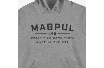 Image of Magpul Industries Go Bang Parts Hoodie - Mens, Athletic Gray Heather, 2XL, MAG1256-030-2X