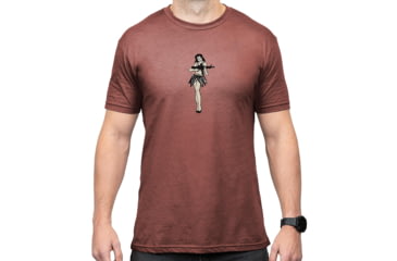 Image of Magpul Industries Hula Girl CVC Graphic T-Shirts - Men's, Girl Redrock Heather Cotton/Polyester Short Sleeve, 2XL, MAG1117-613