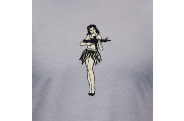 Image of Magpul Industries Hula Girl CVC Graphic T-Shirts - Mens, Charcoal Gray Cotton/Polyester Short Sleeve, Large, MAG1117-010-L