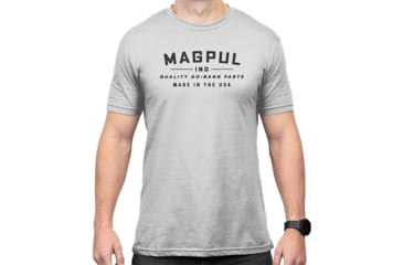 Image of Magpul MAG1112-041-XL Go Bang Parts Stone Gray Heather Cotton/Polyester Short S