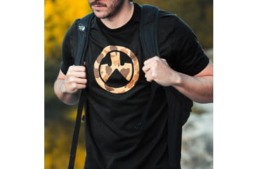 Image of Magpul MAG1527-001-M Raider Camo Icon CVC Black Cotton/Polyester Short Sleeve M