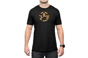 Image of Magpul Industries Raider Camo Icon CVC Graphic T-Shirts - Men's, Black Cotton/Polyester Short Sleeve, Large, MAG1527-001-L