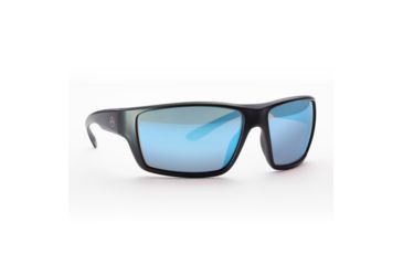 Image of Magpul Industries Terrain Sunglasses w/Polycarbonate Lens, Matte Black Frame, Rose Lens w/ Blue Lens Mirror,  250-028-011