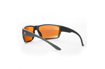 Image of Magpul Industries Terrain Sunglasses w/Polycarbonate Lens, Matte Gray Frame, Rose Lens w/ Blue Lens Mirror, P 250-028-015