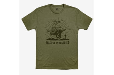 Image of Magpul Industries Jackalope Rodeo CVC T-Shirt, Extra Large, Light Olive, MAG1173-318-XL