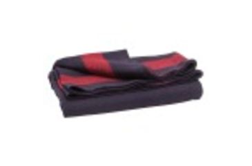 Image of Major Surplus Vintage Blanket, Blue with Red Accent Stripes, 60 in x 80 in 02-6929019000