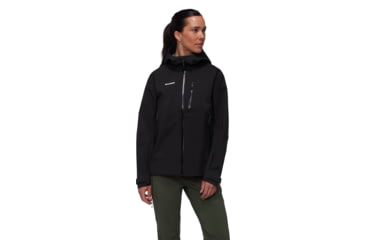 Image of Mammut Alto Guide HS Hooded Jacket - Womens, Black, S, 1010-29571-0001-113
