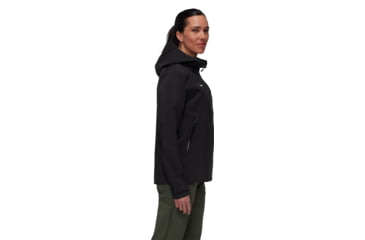 Image of Mammut Alto Guide HS Hooded Jacket - Womens, Black, S, 1010-29571-0001-113