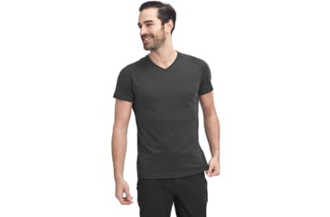 Image of Mammut Alvra T-Shirt - Mens, Black Melange, Extra Large, 1017-01850-0033-116