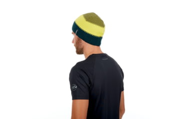 Image of Mammut Alyeska Beanie, Dark Teal-Canary, One Size, 1090-04380-40011-1