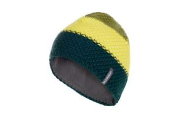 Image of Mammut Alyeska Beanie, Dark Teal-Canary, One Size, 1090-04380-40011-1