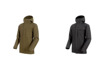 Image of Mammut Chamuera Hardshell Thermo Hooded Parka - Men's, Iguana, Phantom