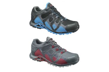 Image of Mammut Comfort Low GTX Hiking Shoe - Mens, Black/Atlantic, Graphite/Dark Lava