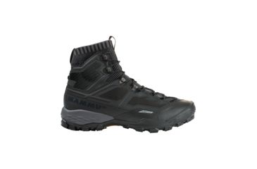 Image of Mammut Ducan Knit High GTX Backpacking Boots - Mens, Black/Titanium, 13.5 US, 3030-03490-0486-1550