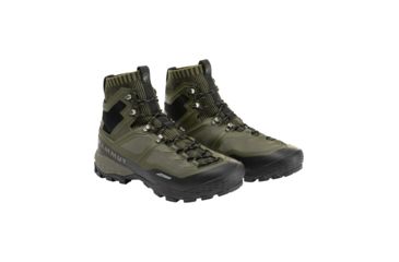 Image of Mammut Ducan Knit High GTX Backpacking Boots - Mens, Dark Olive/Black, 10 US, 3030-03490-4027-1090