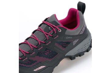 Image of Mammut Ducan Low GTX Backpacking Shoes - Womens, Phantom/Dark Pink, 7 US, 3030-03530-00309-1055
