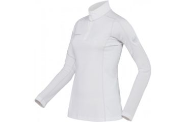 Image of Mammut Go Warn Zip Longsleeve - Women's-Powder/Silver-X-Small