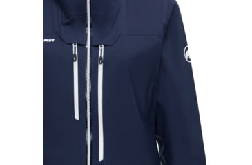 Image of Mammut Haldigrat Air HS Hooded Jacket - Womens, Marine/White, Large, 1010-30390-5899-115