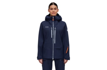Image of Mammut Haldigrat Air HS Hooded Jacket - Womens, Marine/White, Large, 1010-30390-5899-115