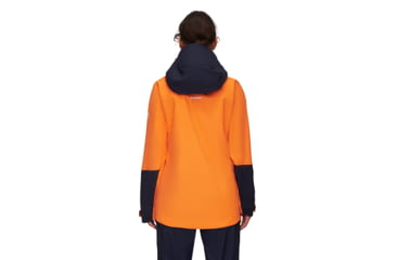 Image of Mammut Haldigrat Air HS Hooded Jacket - Womens, Tangerine/Marine, Large, 1010-30390-2275-115