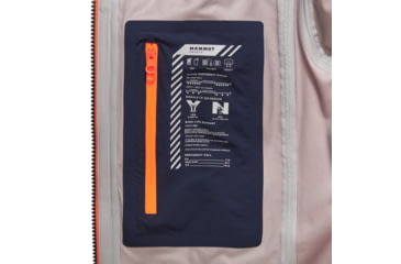 Image of Mammut Haldigrat Air HS Hooded Jacket - Womens, Tangerine/Marine, Large, 1010-30390-2275-115