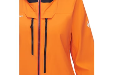 Image of Mammut Haldigrat Air HS Hooded Jacket - Womens, Tangerine/Marine, Large, 1010-30390-2275-115