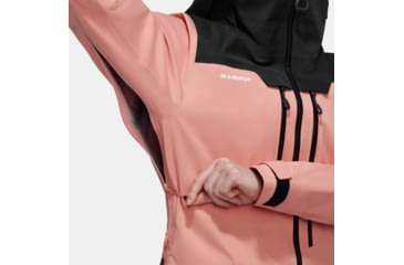 Image of Mammut Haldigrat HS Hooded Jacket - Womens, Quartz Dust/Black, Large, 1010-30371-3784-115