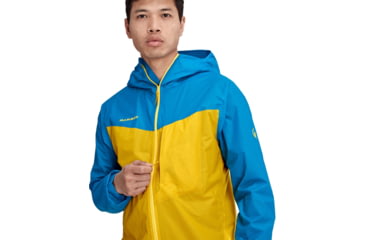 Image of Mammut Kento Light HS Hooded Jacket - Mens, Freesia/Gentian, 2XL, 1010-27760-1261-117