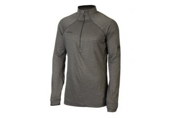 Image of Mammut Klamath Half Zip Longsleeve Shirt Graphite Melange Large 1050-01151-0397-115