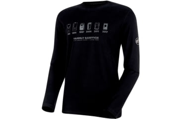 Image of Mammut Le Mur Longsleeve Shirt - Mens, Black, Medium, 1041-08491-0001-114